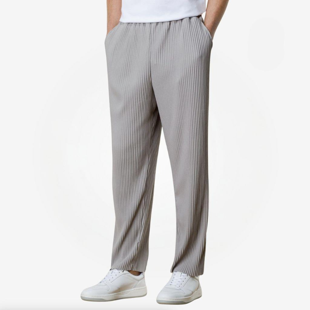 Gray Pleated Pants - Alex Gerrard