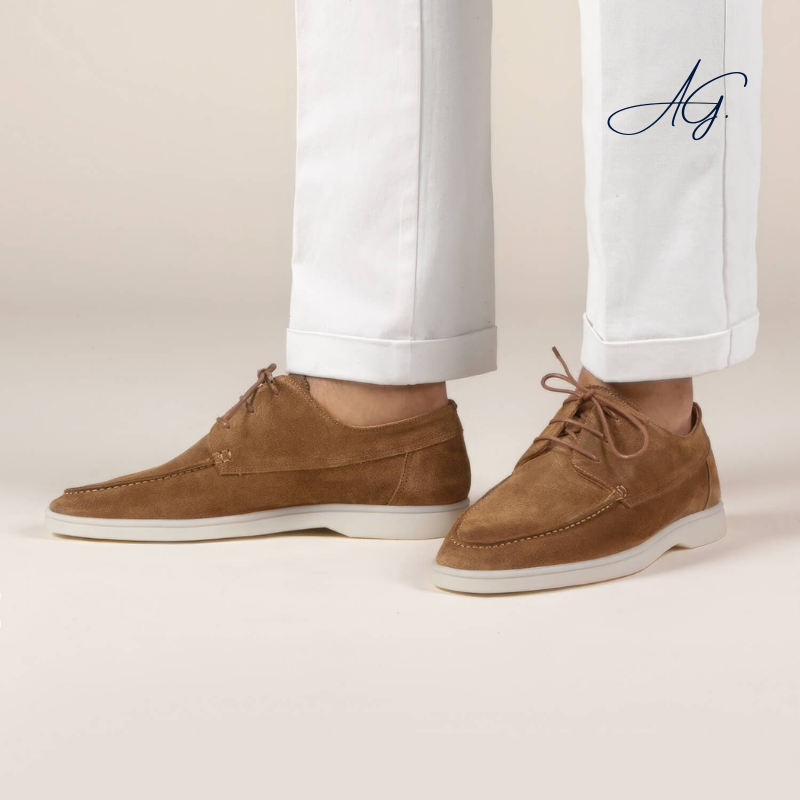 Beige Boat Loafers