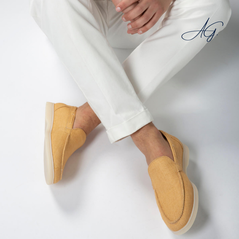 Honey Linen Yacht Loafers