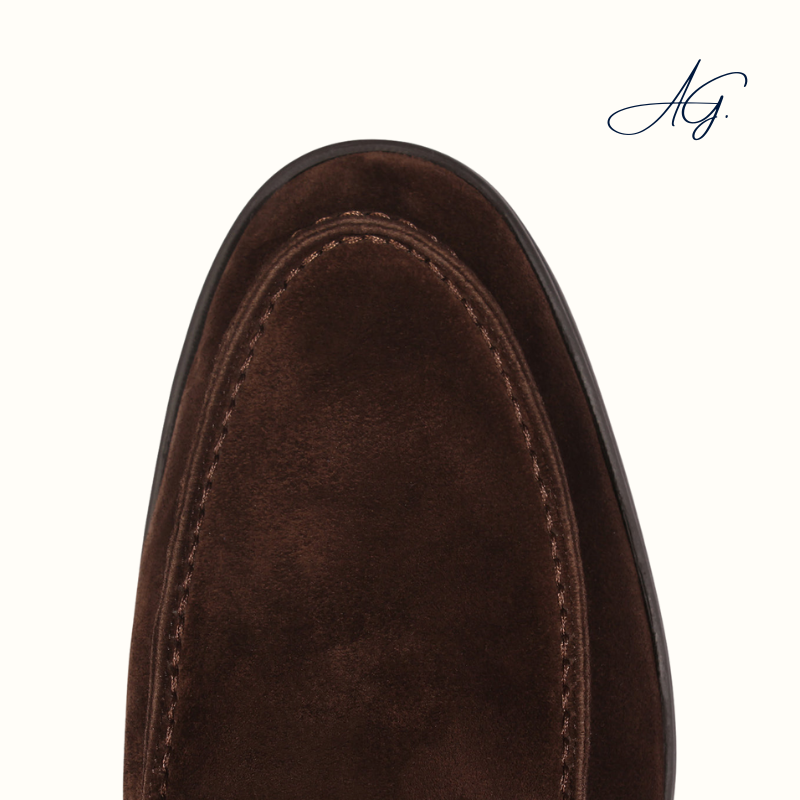 Chocolate Yacht Loafer with Lamb Shearling Footbed