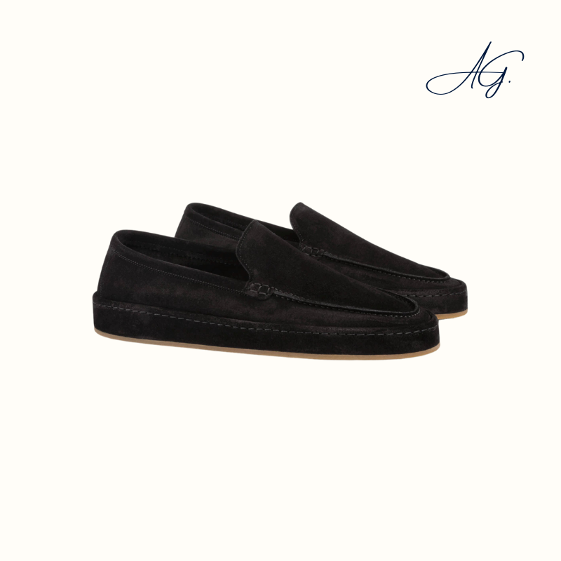 Black Voyager Loafer Fur