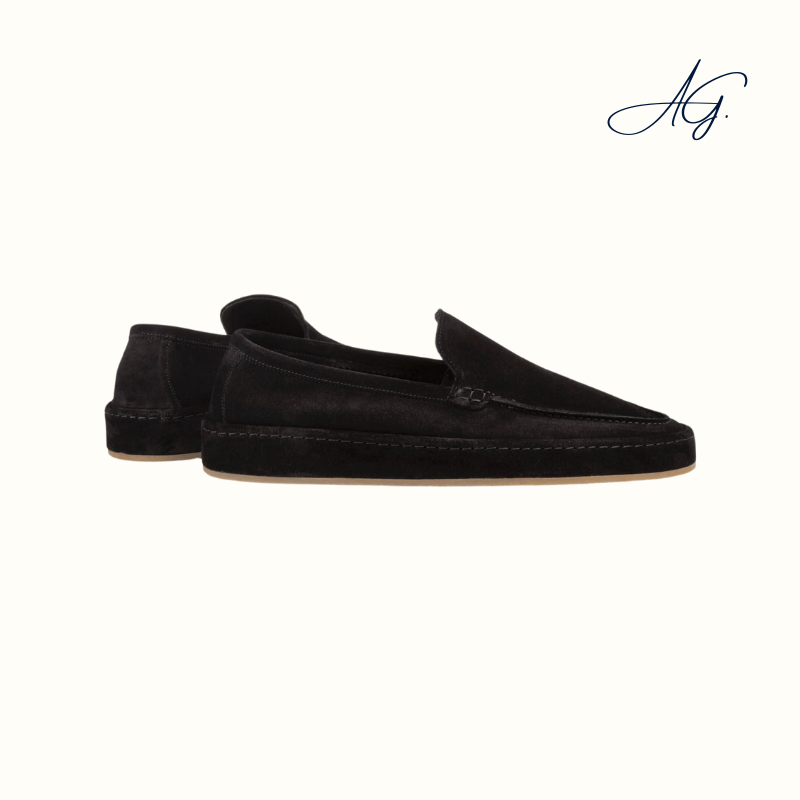 Black Voyager Loafer Fur