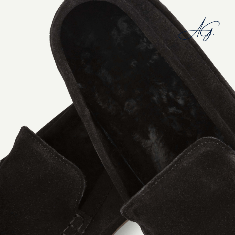 Black Voyager Loafer Fur