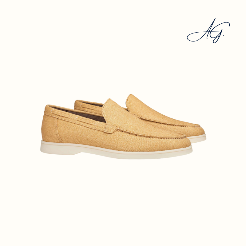 Honey Linen Yacht Loafers