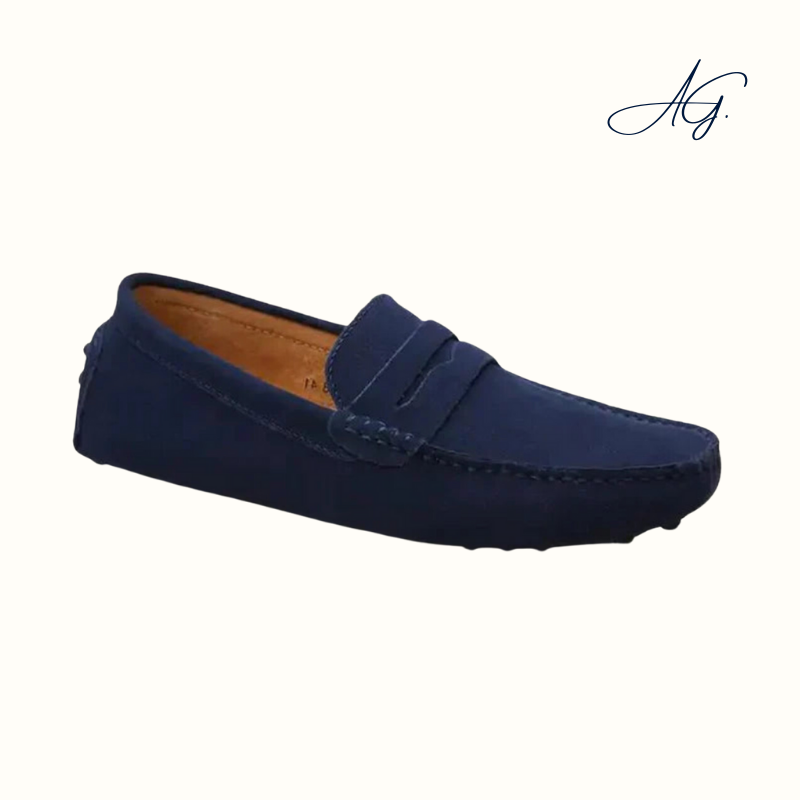 Suede Driver Loafers